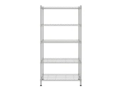 Unidade de 5 prateleiras 90x35x180 cm 250 kg cromado PT943629^ Prateleira