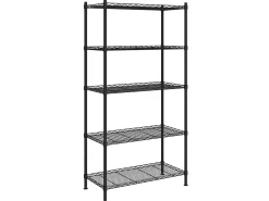 Prateleira| Unidade de 5 prateleiras 90x35x180 cm 250 kg PT903125 Preto