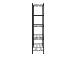 Prateleira| Unidade de 5 prateleiras 90x35x180 cm 250 kg PT903125 Preto