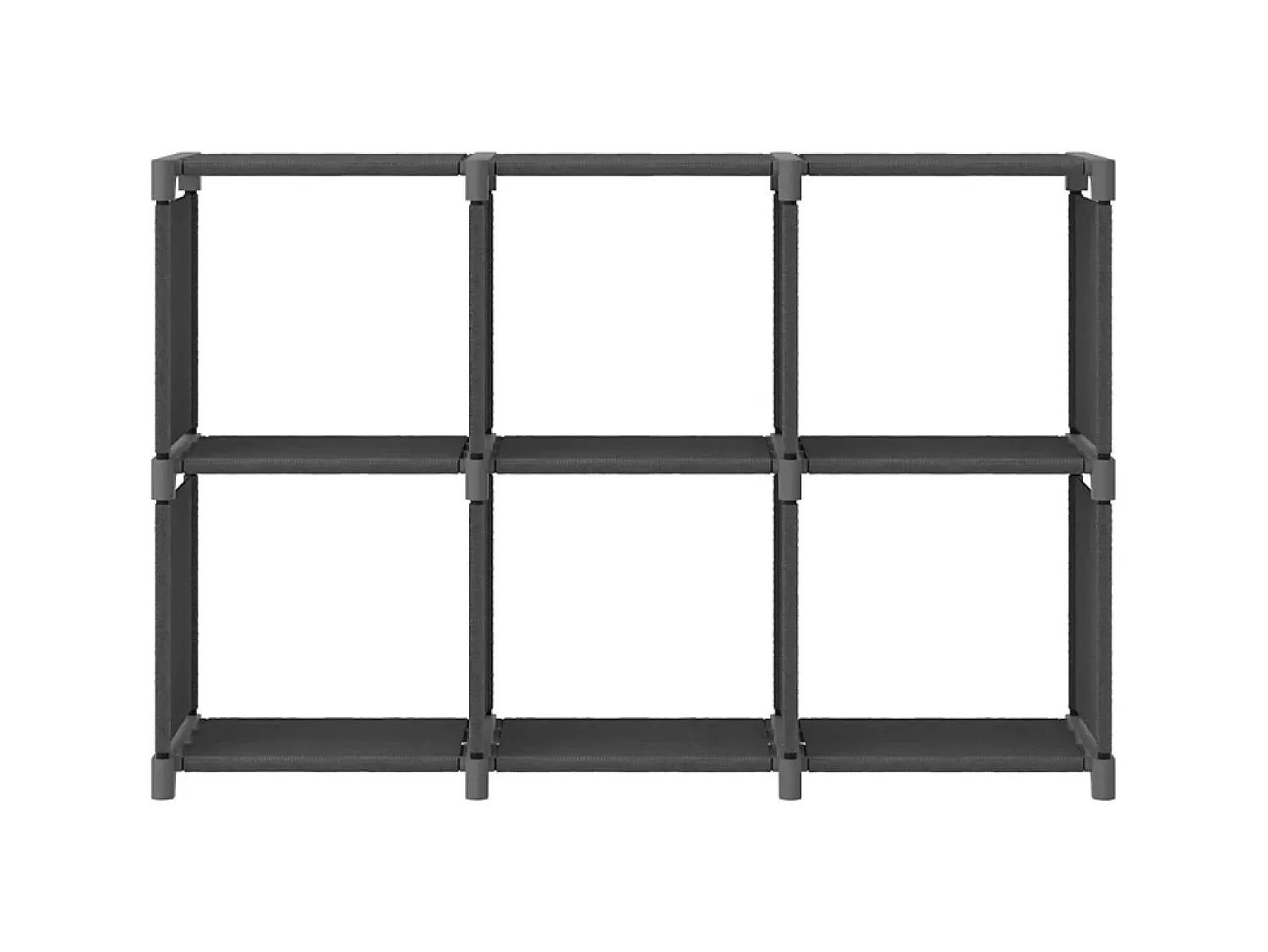 Unidade de prateleiras 6 cubos 103x30x72,5 cm tecido PT660342^ Prateleira