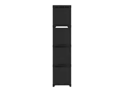 Prateleira* Unidade de prateleiras 12 cubos 103x30x141 cm tecido PT395269 Preto