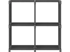 Online Unidade de prateleiras 4 cubos 69x30x72,5 cm tecido PT383481 Cinzento