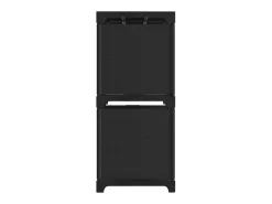 Prateleira| Unidade de prateleiras 4 cubos 69x30x72,5 cm tecido PT481380 Preto