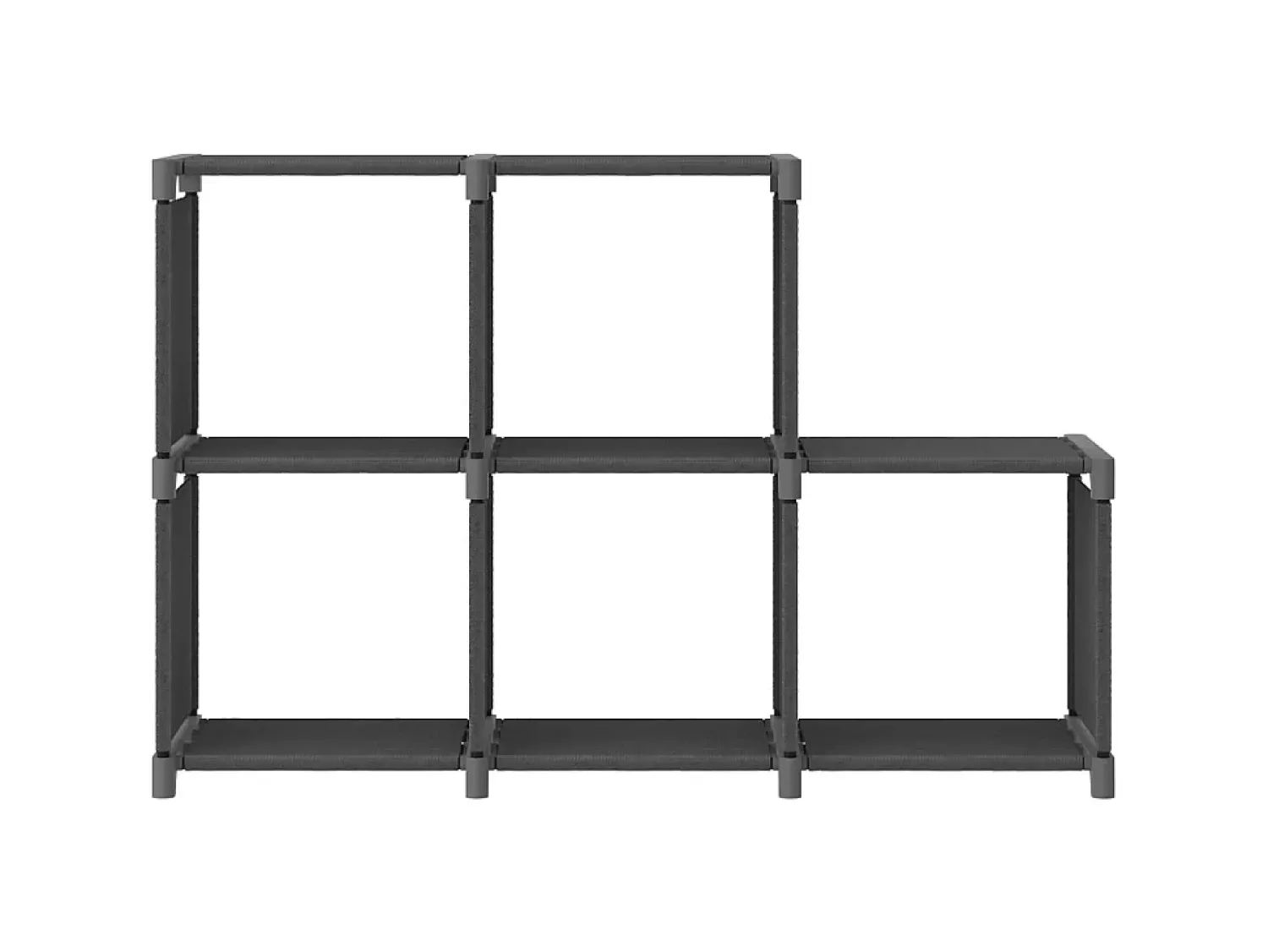 Prateleira| Unidade de prateleiras 5 cubos 103x30x72,5 cm tecido PT993757 Cinzento