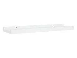 Prateleira* Unidade de prateleiras com rebordo 2 pcs 40x9x3 cm MDF PT557826 Branco