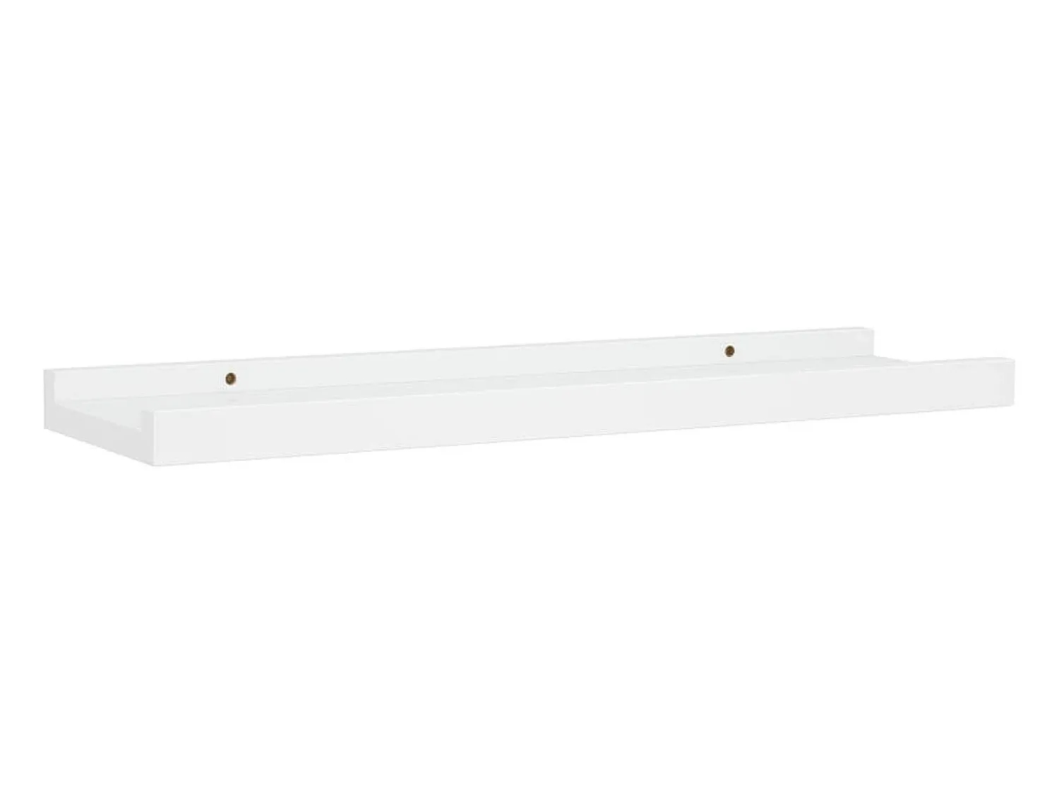 Prateleira* Unidade de prateleiras com rebordo 2 pcs 40x9x3 cm MDF PT557826 Branco