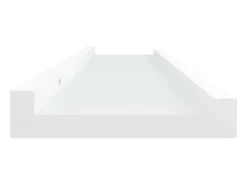 Prateleira* Unidade de prateleiras com rebordo 2 pcs 40x9x3 cm MDF PT557826 Branco
