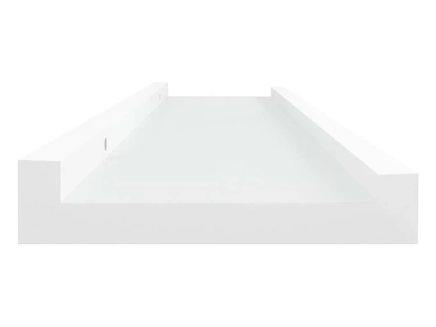 Prateleira* Unidade de prateleiras com rebordo 2 pcs 40x9x3 cm MDF PT557826 Branco