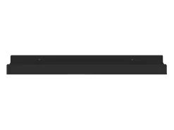 Prateleira*vidaxl Unidade de prateleiras com rebordo 2 pcs 40x9x3 cm MDF Preto