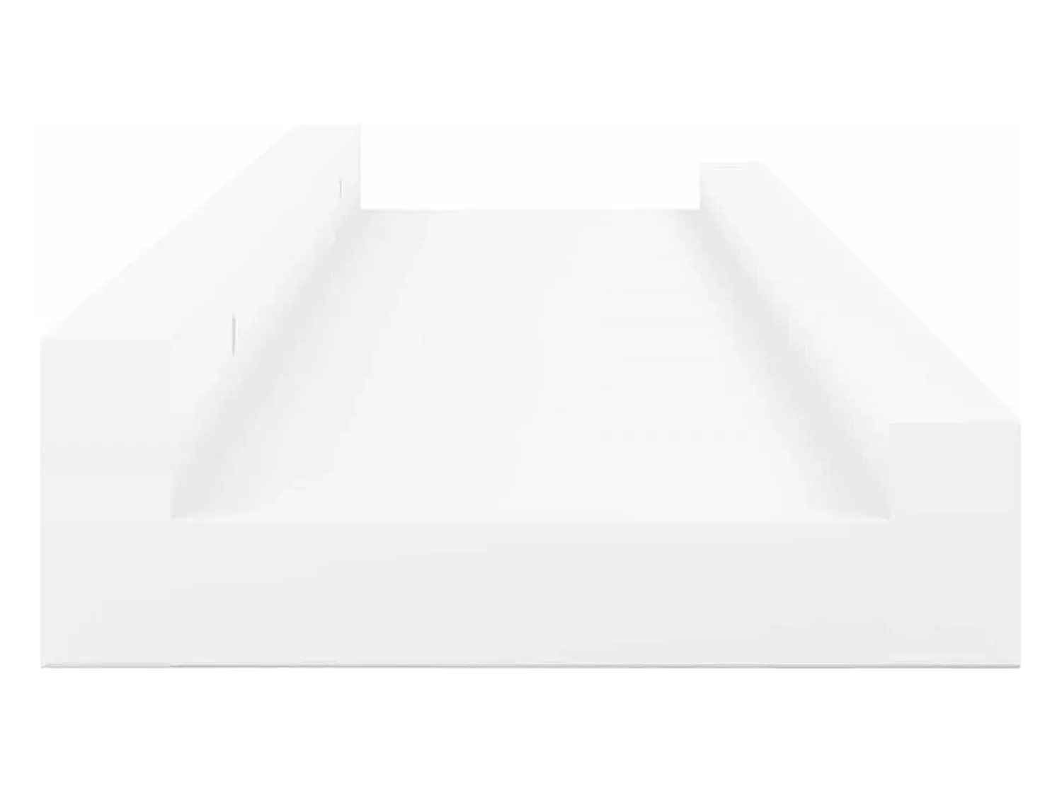 vidaxl Unidade de prateleiras com rebordo 2 pcs 60x9x3 cm MDF^ Prateleira