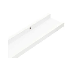 vidaxl Unidade de prateleiras com rebordo 2 pcs 60x9x3 cm MDF^ Prateleira