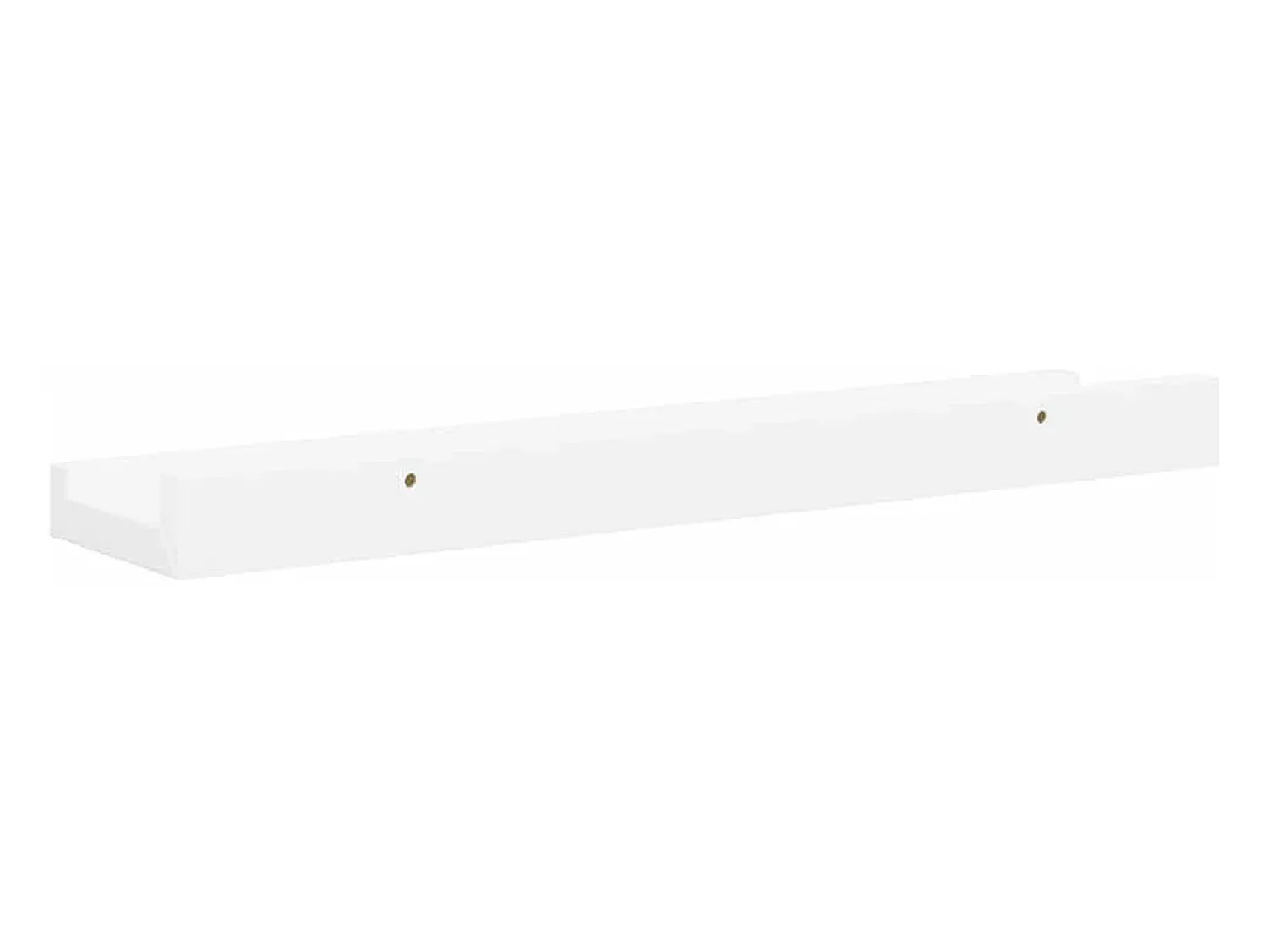 Prateleira|vidaxl Unidade de prateleiras com rebordo 2 pcs 40x9x3 cm MDF Branco