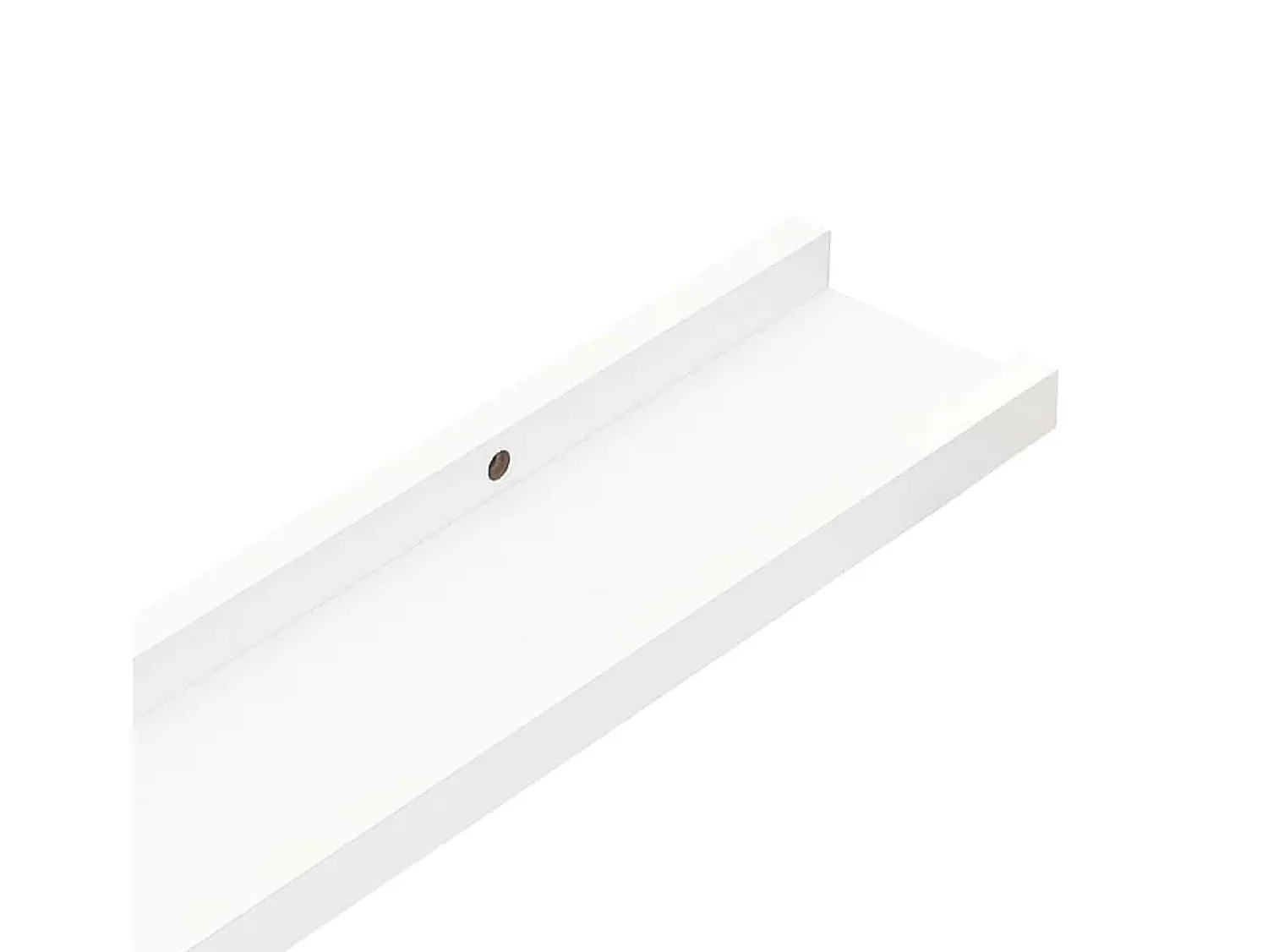 Prateleira|vidaxl Unidade de prateleiras com rebordo 2 pcs 40x9x3 cm MDF Branco