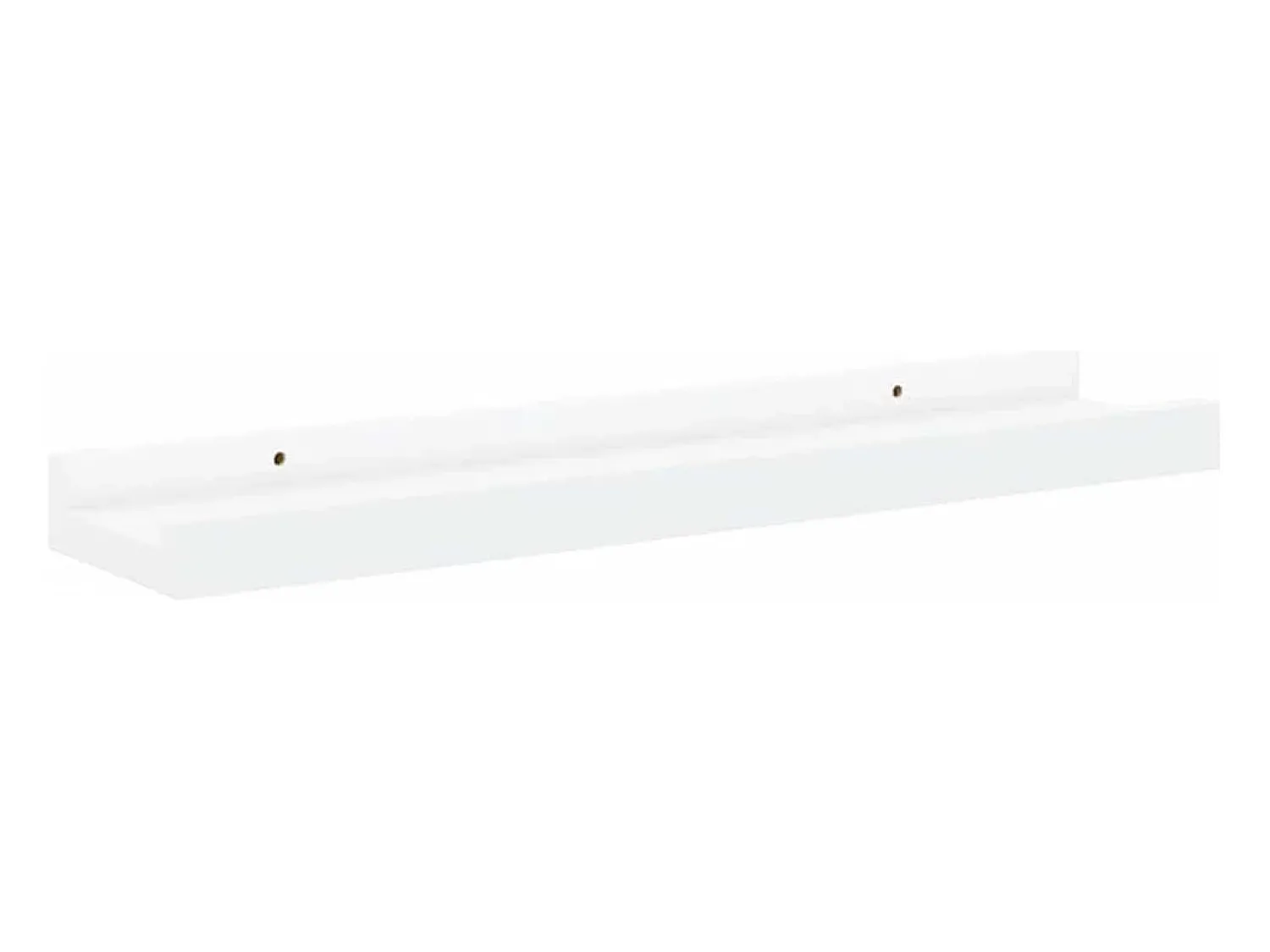 Prateleira|vidaxl Unidade de prateleiras com rebordo 2 pcs 40x9x3 cm MDF Branco