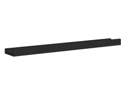 Prateleira|vidaxl Unidade de prateleiras com rebordo 2 pcs 60x9x3 cm MDF Preto