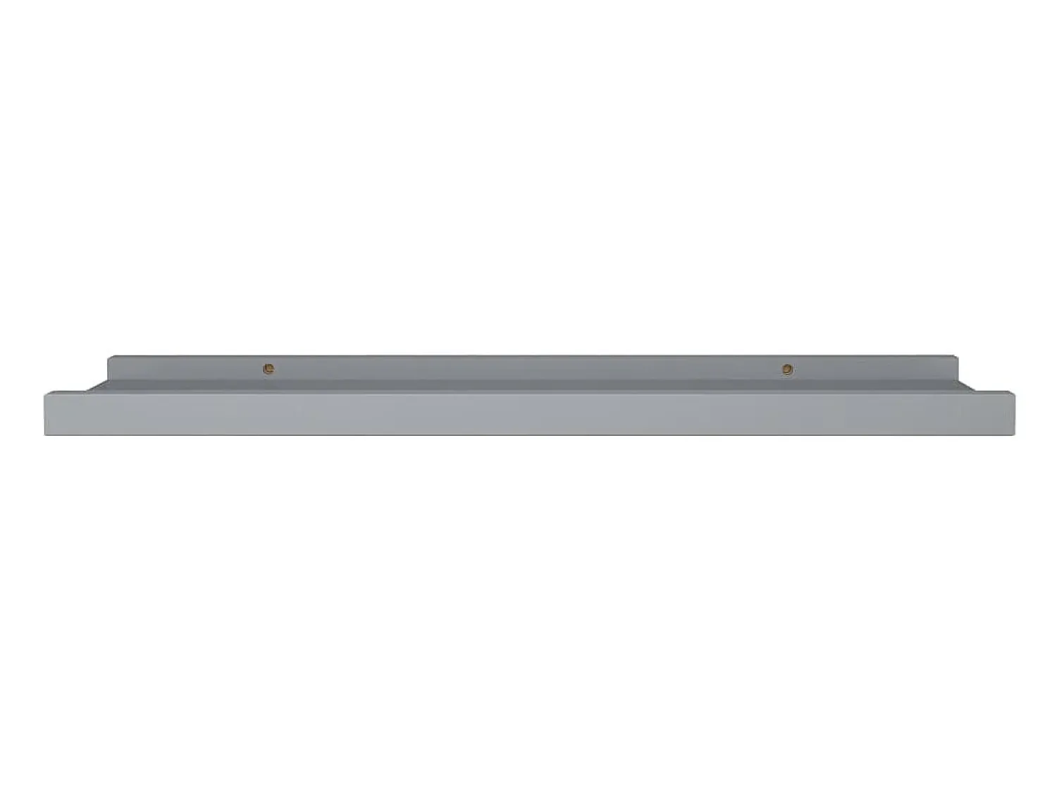 Prateleira* Unidade de prateleiras com rebordo 2 pcs 60x9x3 cm MDF PT825187 Cinzento
