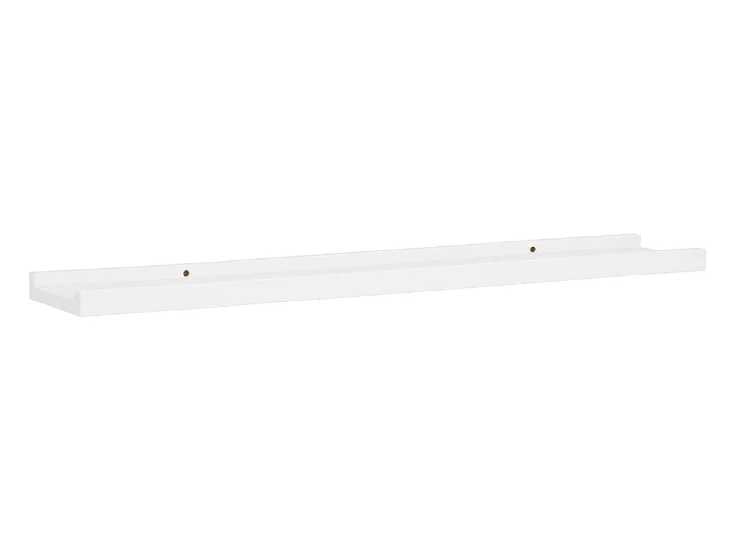 Unidade de prateleiras com rebordo 2 pcs 80x9x3 cm MDF PT422239^ Prateleira