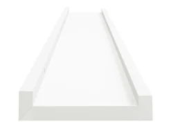 Unidade de prateleiras com rebordo 2 pcs 80x9x3 cm MDF PT422239^ Prateleira