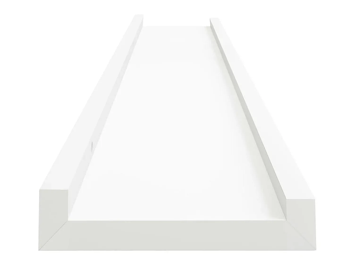 Unidade de prateleiras com rebordo 2 pcs 80x9x3 cm MDF PT422239^ Prateleira