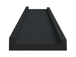 Unidade de prateleiras com rebordo 2 pcs 40x9x3 cm MDF PT925414^ Prateleira