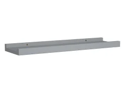 Unidade de prateleiras com rebordo 2 pcs 40x9x3 cm MDF PT872000 Cinzento