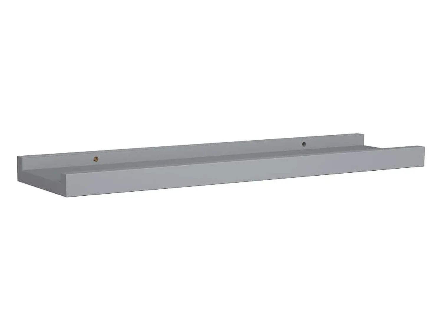 Unidade de prateleiras com rebordo 2 pcs 40x9x3 cm MDF PT872000 Cinzento