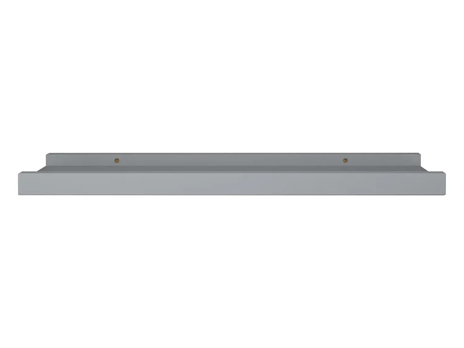 Unidade de prateleiras com rebordo 2 pcs 40x9x3 cm MDF PT872000 Cinzento