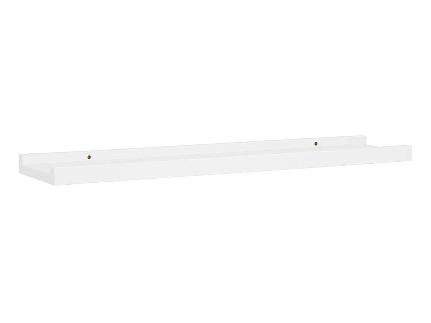 Prateleira* Unidade de prateleiras com rebordo 2 pcs 60x9x3 cm MDF PT504886 Branco