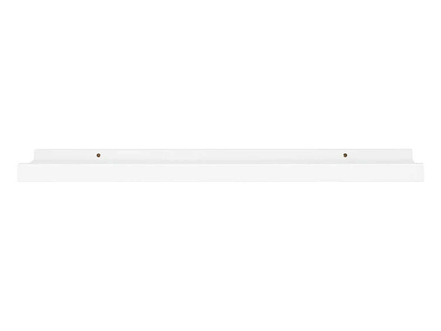 Prateleira* Unidade de prateleiras com rebordo 2 pcs 60x9x3 cm MDF PT504886 Branco