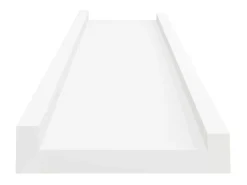 Prateleira* Unidade de prateleiras com rebordo 2 pcs 60x9x3 cm MDF PT504886 Branco
