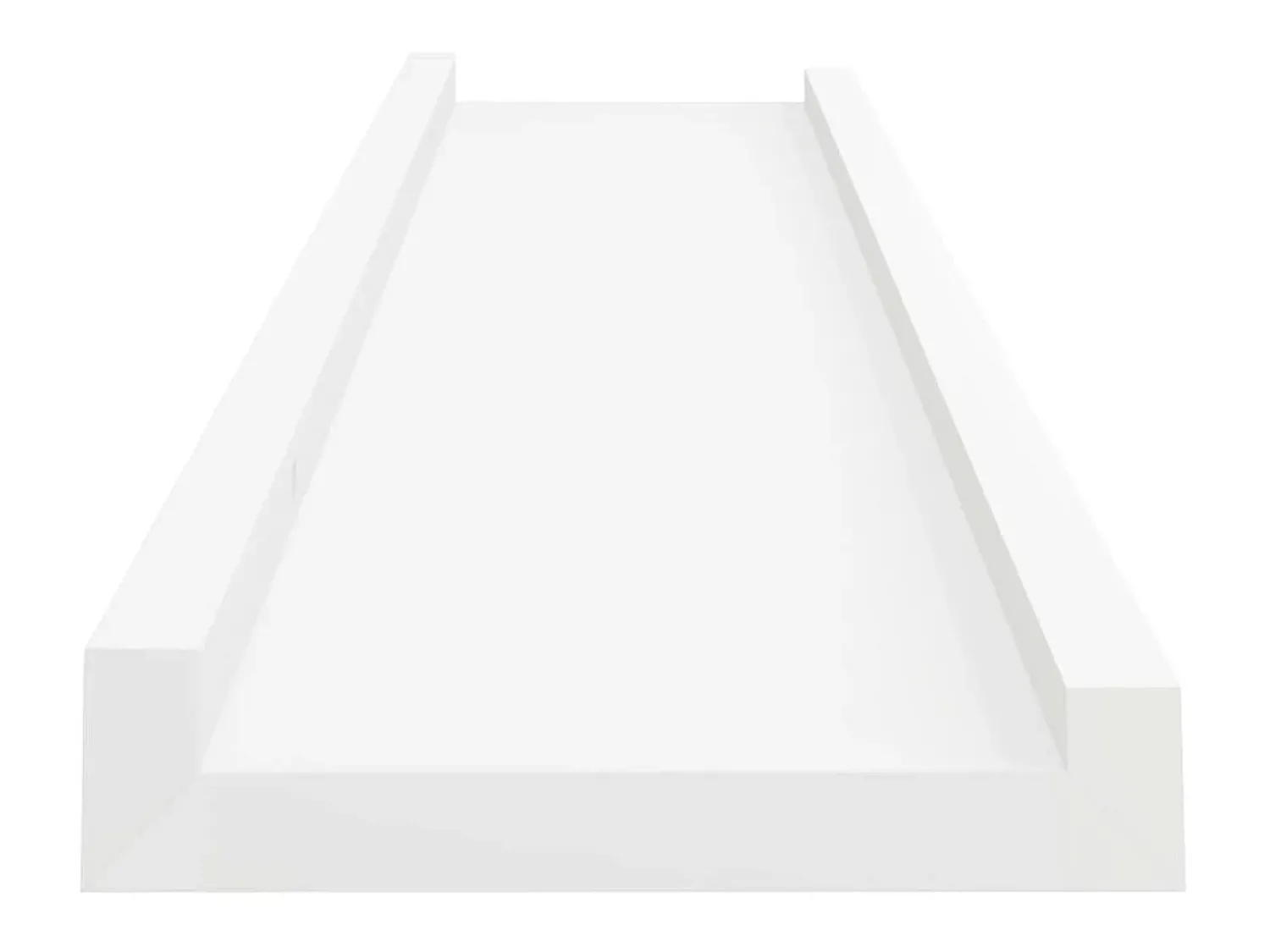 Prateleira* Unidade de prateleiras com rebordo 2 pcs 60x9x3 cm MDF PT504886 Branco