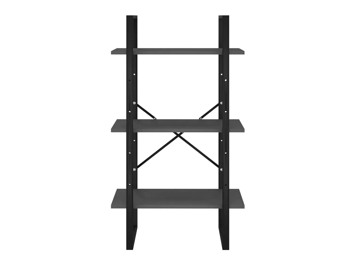 Unidade de prateleiras 60x30x105 cm derivados de madeira cinza PT222781^ Prateleira