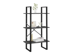 Unidade de prateleiras 60x30x105 cm derivados de madeira cinza PT222781^ Prateleira