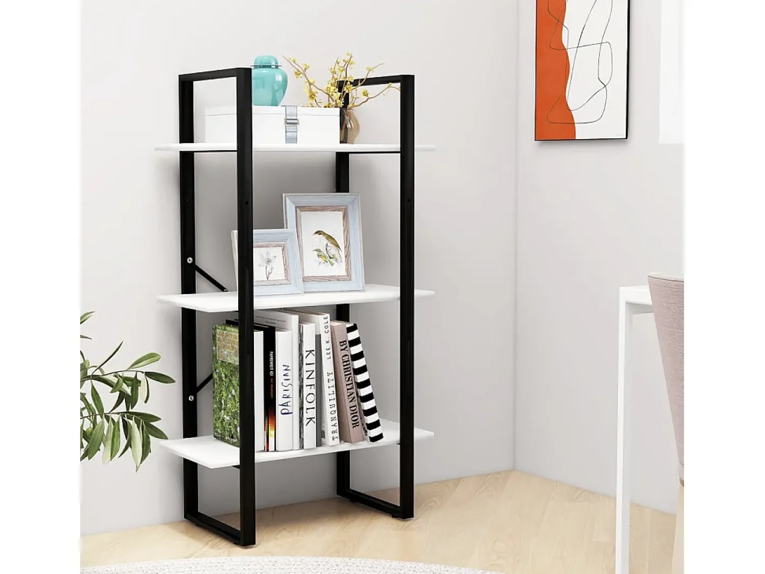 Prateleira* Unidade de prateleiras 60x30x105 cm derivados de madeira PT457433 Branco