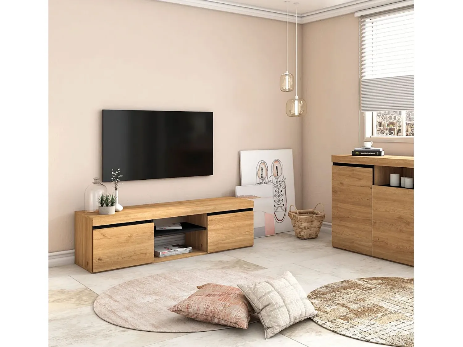 duehome Unidade de TV Ebos 140^ Móvel De Tv