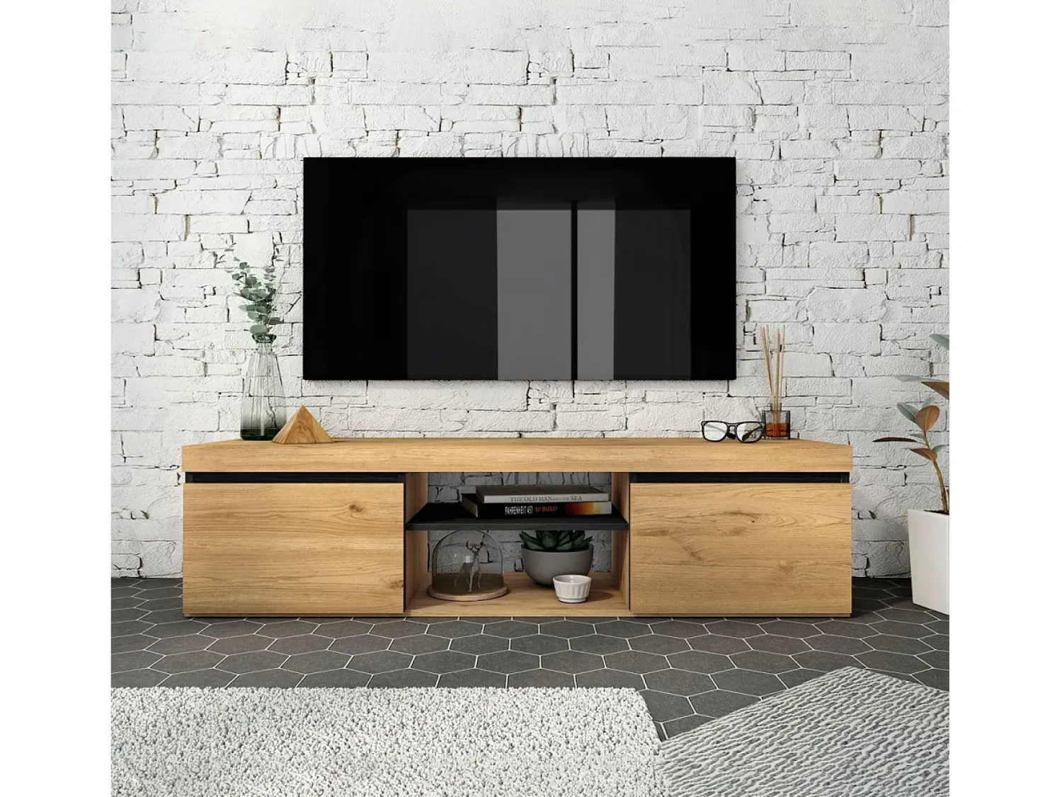 duehome Unidade de TV Ebos 140^ Móvel De Tv
