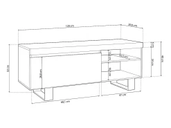 Móvel De Tv|duehome Unidade de TV Ebos UP 120 Multicor