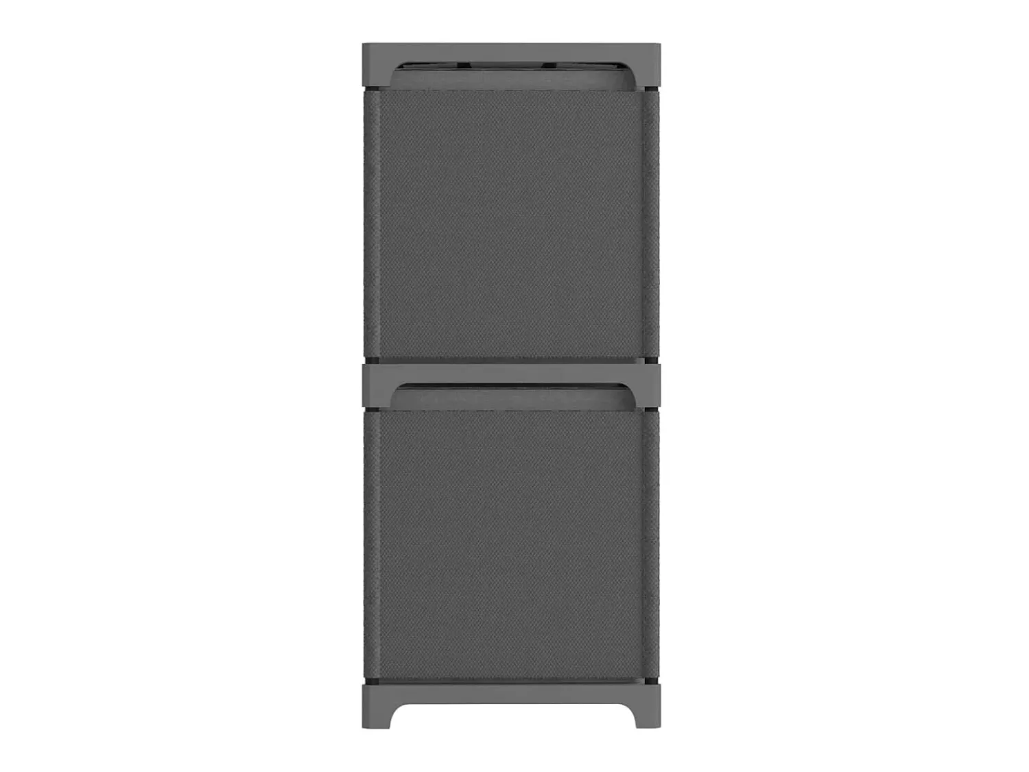 Unidade prateleira 5 cubos c/ caixas 103x30x72,5cm tecido cinza PT532094^ Prateleira