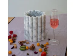 Acessório Vinho E Bar| Vaso de mármore branco versátil para um toque de elegância Cinzento