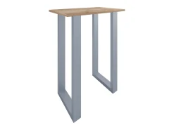 Outlet VCM Bar Table | Tresen | Mesa em pé | Mesa alta | Mesa Barba Bar - Xona 80x50 cm (Prata / Carvalho Mel) Multicor