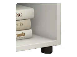 Prateleira*VCM Cômoda em madeira | Sideboard com prático divisor de mezanino | Divisor de salas | Dimensões aprox. A. 62 x L. 117 x P. 20 cm - Pintal (Branco) Multicor