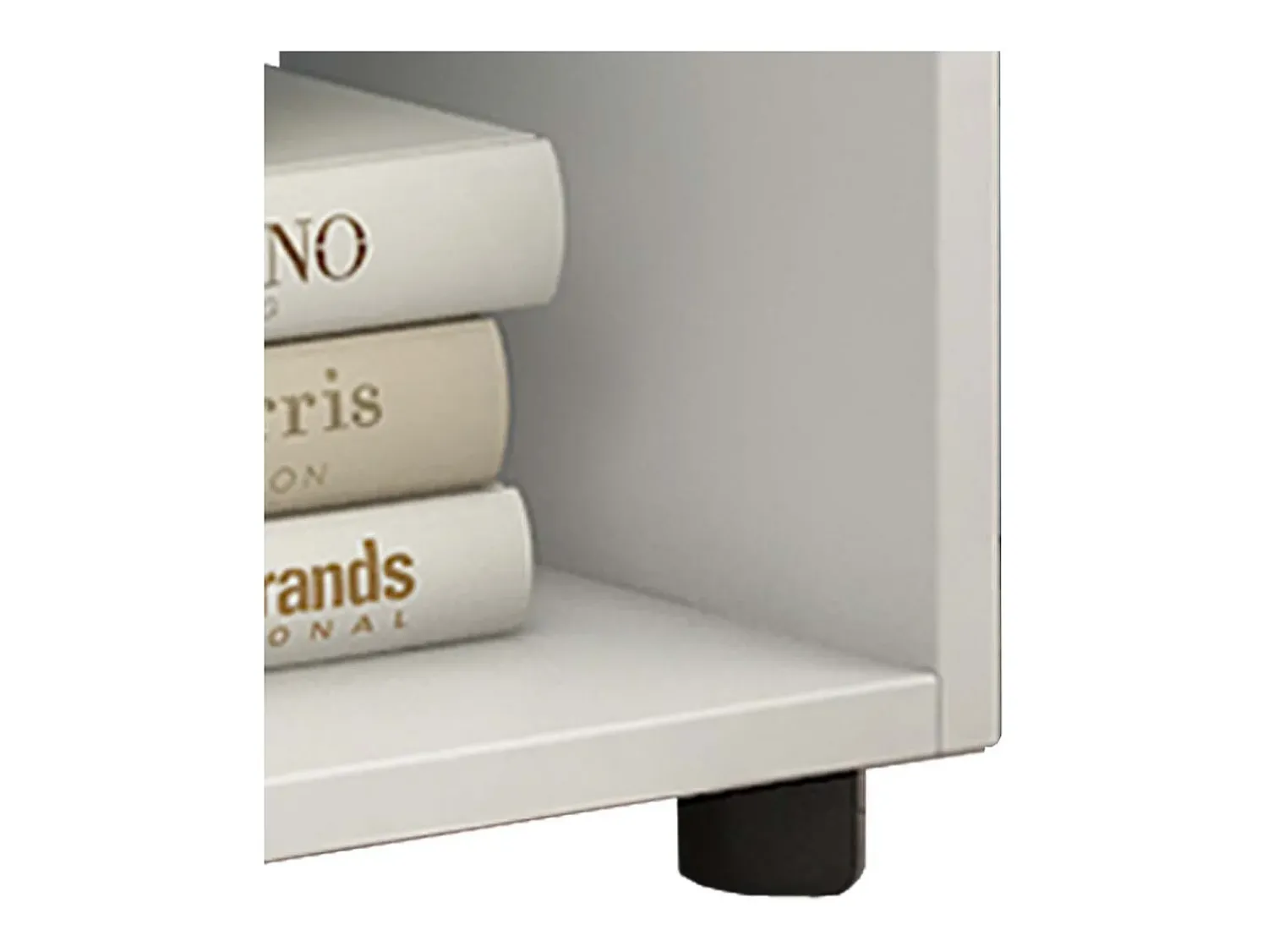 Prateleira*VCM Cômoda em madeira | Sideboard com prático divisor de mezanino | Divisor de salas | Dimensões aprox. A. 62 x L. 117 x P. 20 cm - Pintal (Branco) Multicor