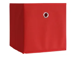 Acessórios De Arrumação*VCM Conjunto de 10 Caixa Dobrável | Caixa Dobrável Caixa de Tecido | Caixa Dobrável | Dimensões aprox. A. 28 x L. 27 x P. 27 cm | Prateleira - Boxas (Vermelho) Multicor