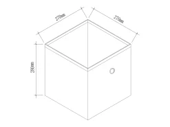 Acessórios De Arrumação|VCM Conjunto de 2 caixas dobráveis | Caixa dobrável Caixa de tecido | Caixa dobrável | Dimensões aprox. A. 28 x L. 27 x P. 27 cm | Regalbox - Boxas (Laranja) Multicor