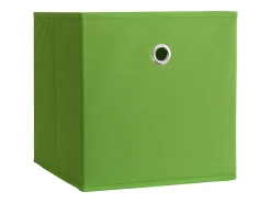 VCM Conjunto de 2 caixas dobráveis | Caixa dobrável Caixa de tecido | Caixa dobrável | Dimensões aprox. A. 28 x L. 27 x P. 27 cm | Regalbox - Boxas (Verde)^ Acessórios De Arrumação