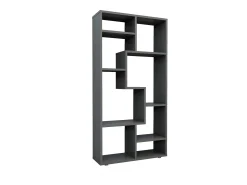 Hot VCM Estante de prateleira de madeira Media Shelf Storage Room Divider Decoração Shelf Lanisa M (Anthracite) Multicor