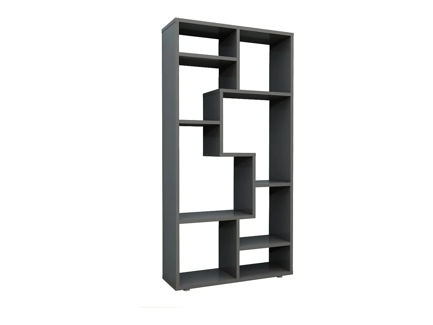 Hot VCM Estante de prateleira de madeira Media Shelf Storage Room Divider Decoração Shelf Lanisa M (Anthracite) Multicor