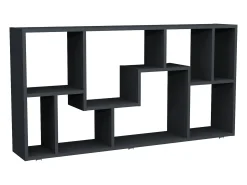 Sale VCM Estante de prateleira de madeira Media Shelf Storage Room Divider Decoração Prateleira Lanisa L (Antracite) Multicor