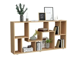 Prateleira|VCM Estante de prateleira de madeira Media Shelf Storage Room Divider Decoração Prateleira Lanisa L (Beech) Multicor