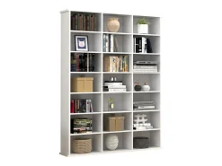 Móvel De Arrumação|VCM Madeira CD DVD Prateleira Estante Media Shelf Room Divider Decoração Prateleira Megosa M (Branco) Multicor